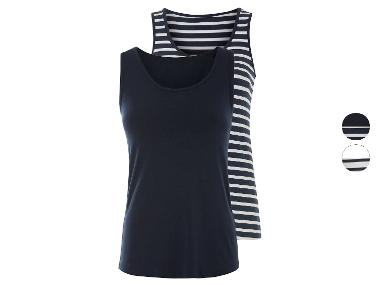 esmara® Dámske tielko, 2 kusy