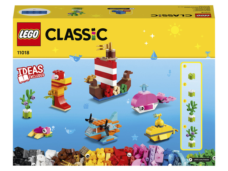 Prejsť na zobrazenie na celú obrazovku: LEGO® Classic 11018 Kreatívna zábava v oceáne – obrázok 1