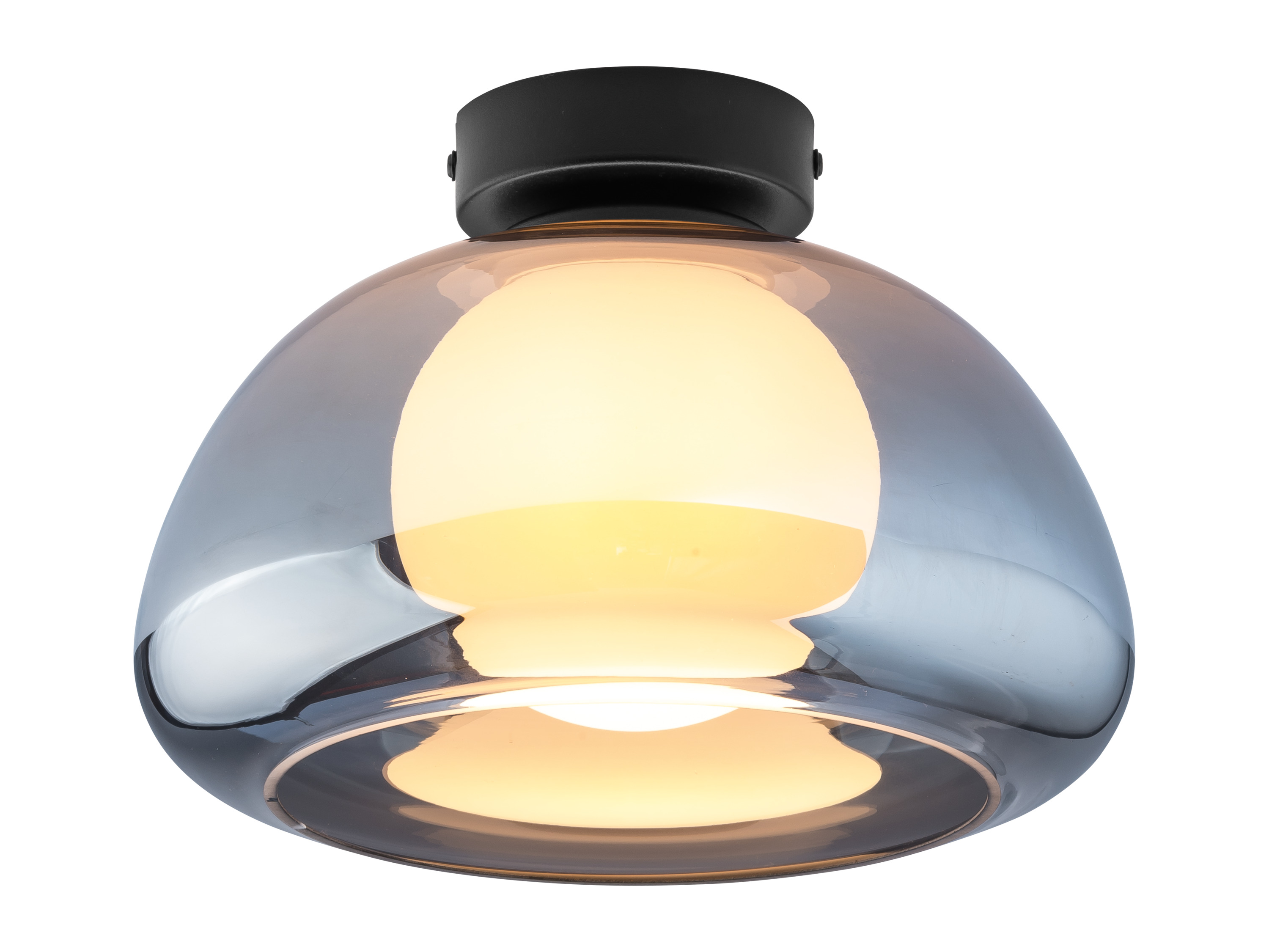 LIVARNO home Nástenná a stropná LED lampa (sivé sklo)
