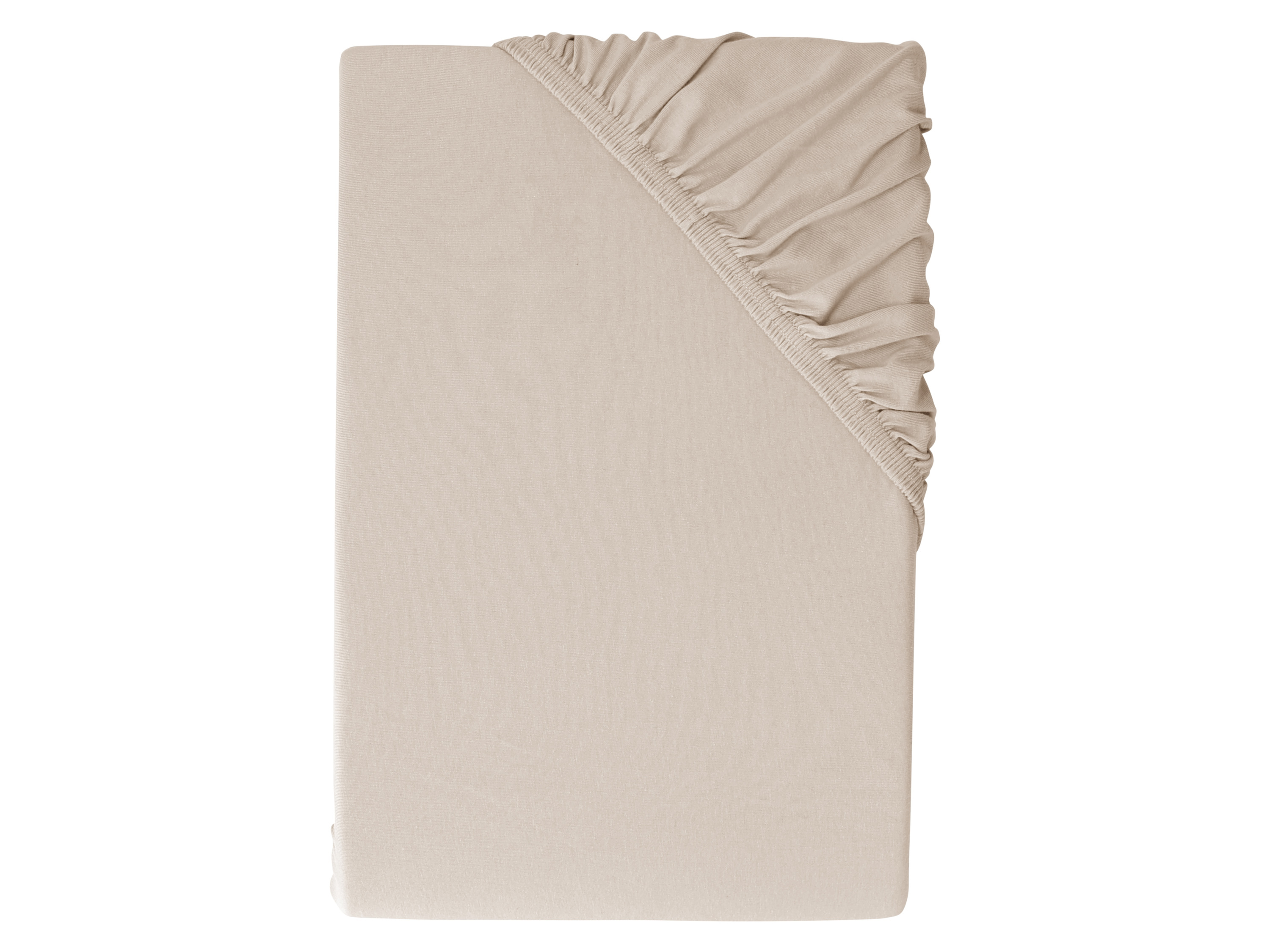 LIVARNO® Napínacia džersejová plachta, 90 - 100 x 200 cm (béžová)