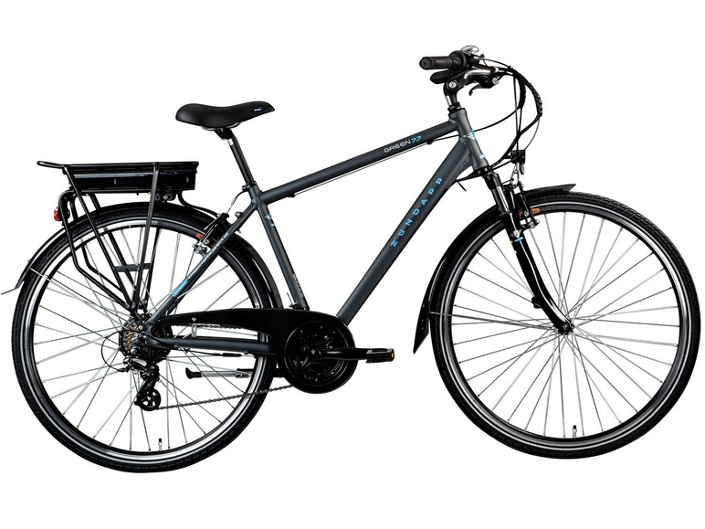 Prejsť na zobrazenie na celú obrazovku: Zündapp Elektrický trekingový bicykel 7.7 700c, 28", zelená – obrázok 1