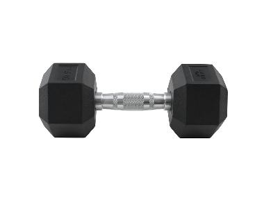 CRIVIT Šesťuholníková krátka činka, 17,5 kg