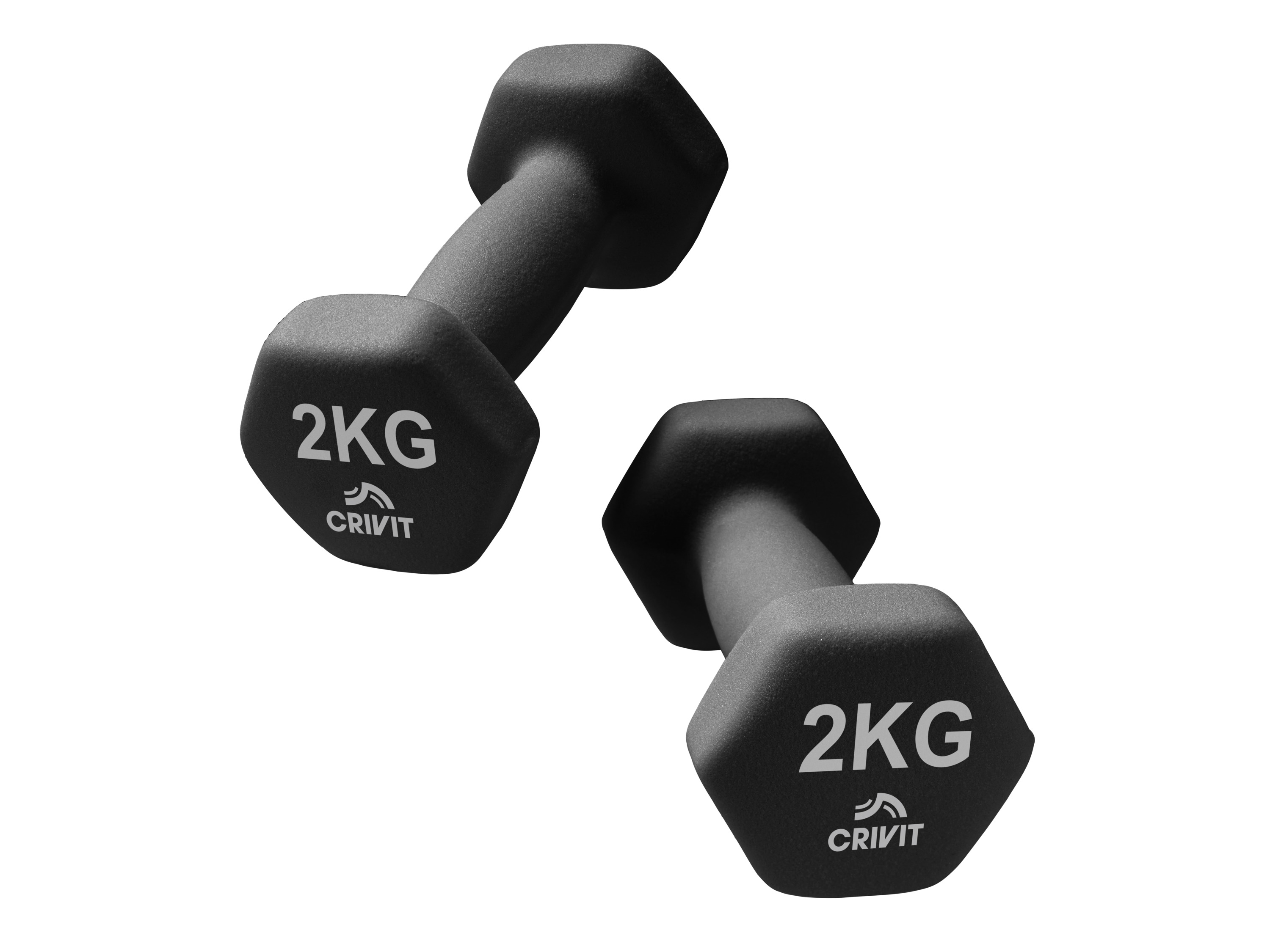 CRIVIT Pomôcky na cvičenie (činka 2 kg, 2 kusy)