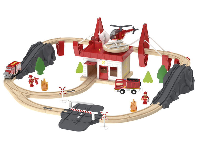 Prejsť na zobrazenie na celú obrazovku: Playtive Drevená železnica hasiči/sedliacky dvor – obrázok 2