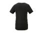 Čierne, jednoduché tričko s krátkym rukávom, zadný pohľad