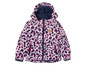 Ružová detská bunda s leopardím vzorom.