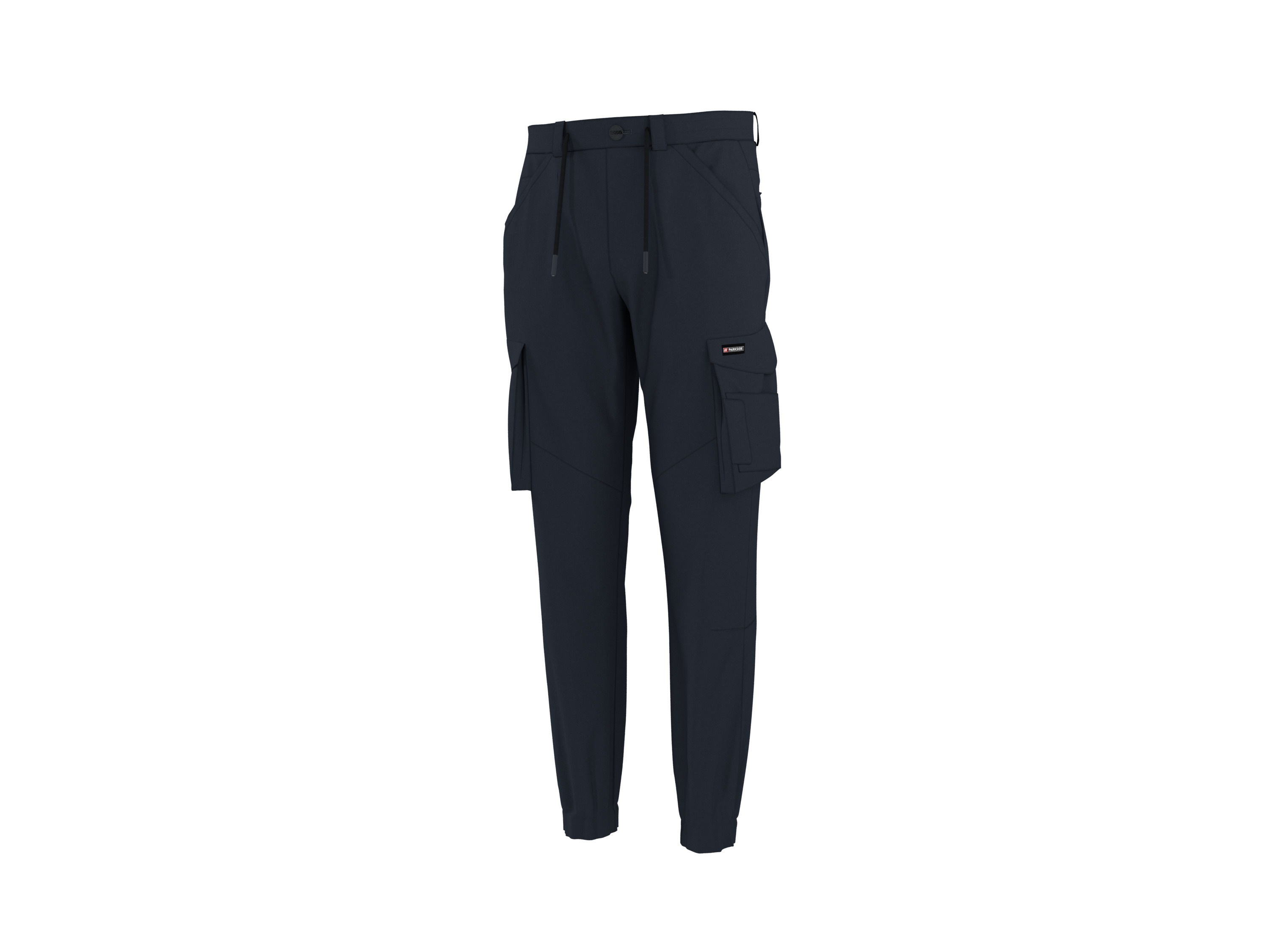 PARKSIDE® Pánske cargo nohavice v dizajne montérok (navy modrá, XXL (60/62))