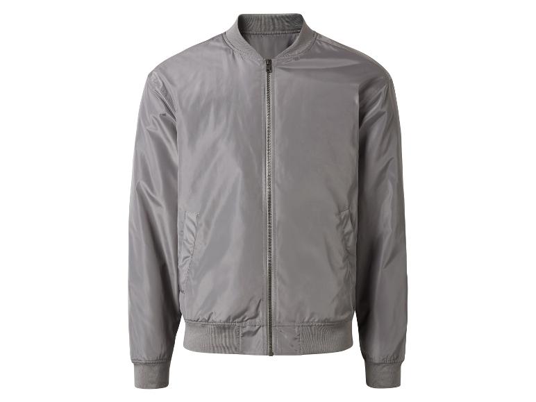 Dlhá šedá bomber bunda.