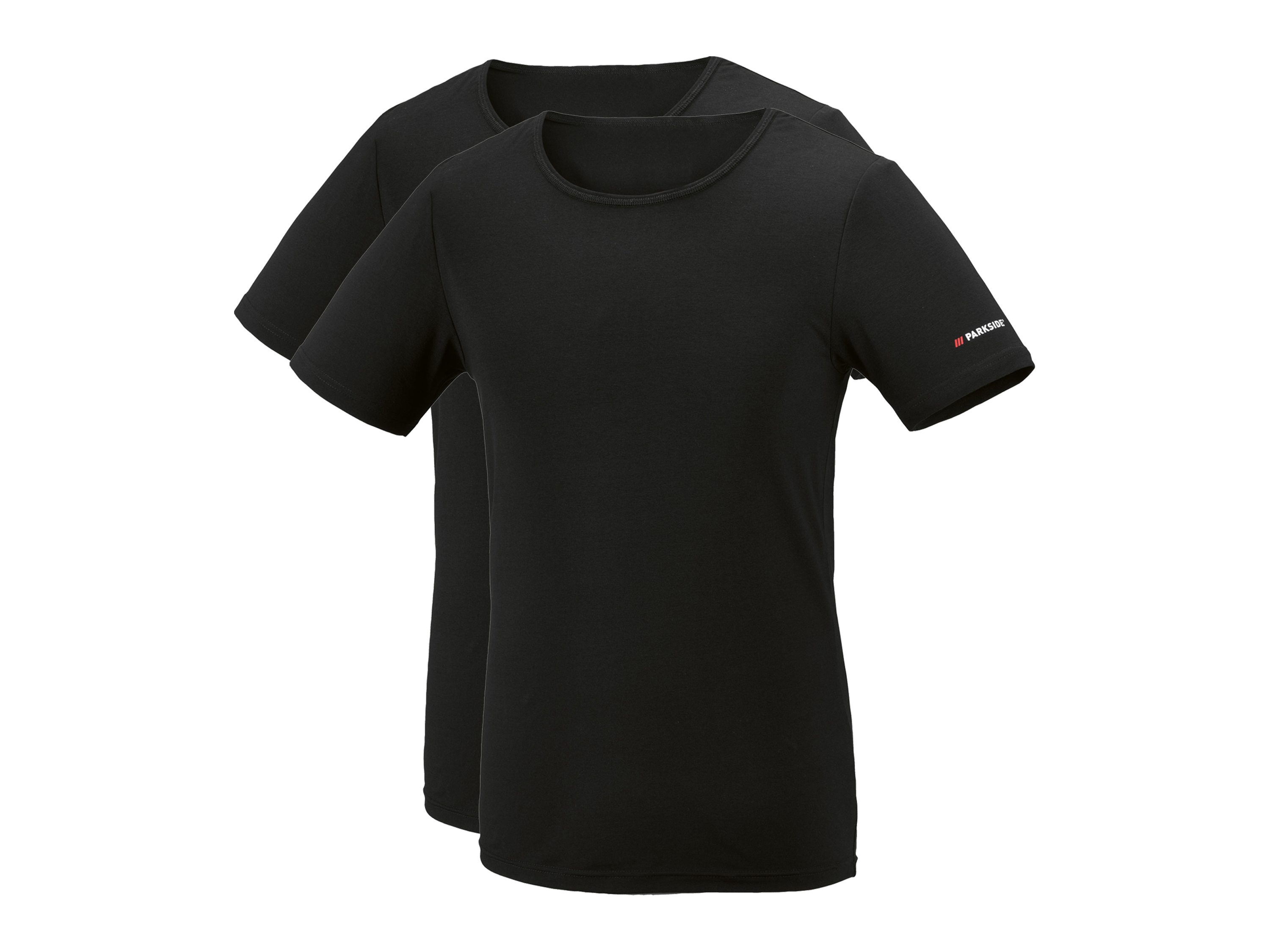 PARKSIDE® Pánske spodné tričko, 2 kusy (čierna, L)
