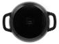 Čierny hrniec SilverCrest s dvoma úchytkami, pohľad zhora.