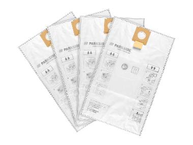 PARKSIDE PERFORMANCE® Filtračné vrecká do vysávača z netkanej textílie PPVFT 30 A1, 4 kusy