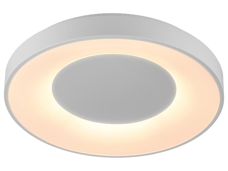 Biele okrúhle LED stropné svietidlo s teplým bielym svetlom