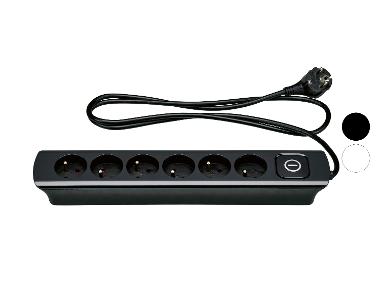 TRONIC® Zásuvková lišta, 6 zásuviek