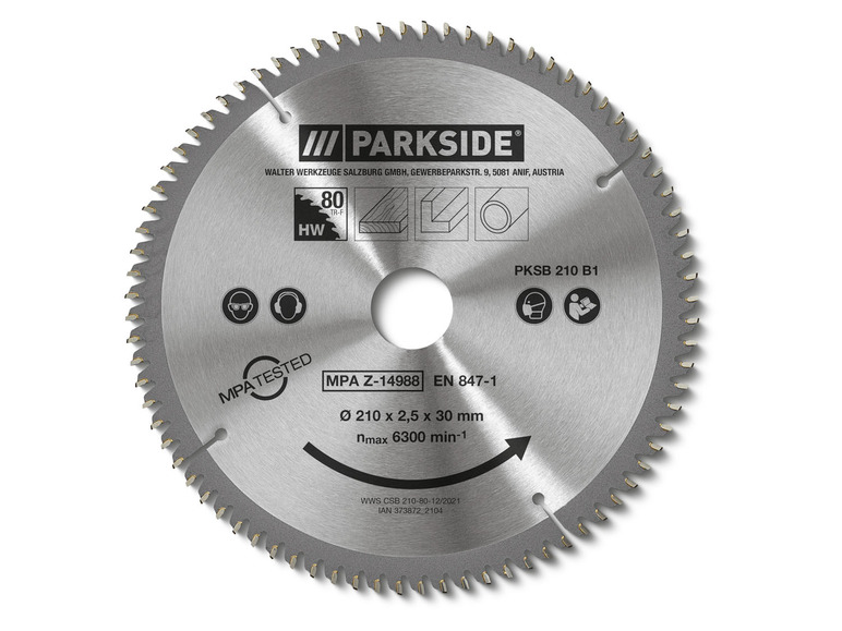 Prejsť na zobrazenie na celú obrazovku: PARKSIDE® Pílový kotúč 210 mm PKSB 210 B1 – obrázok 4