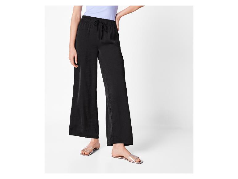 esmara® Dámske nohavice Wide leg (čierna, S (36/38))