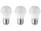Tri klasické LED žiarovky.
