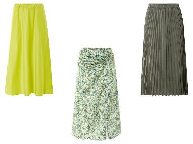 esmara® Dámska saténová midi sukňa