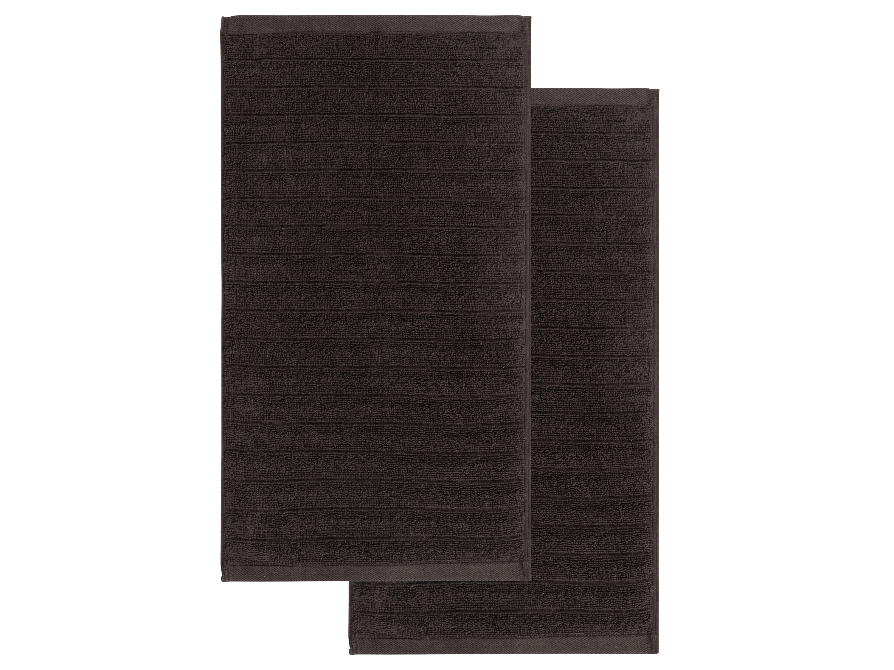 LIVARNO home Froté uteráky, 50 x 100 cm, 2 kusy (sivá)