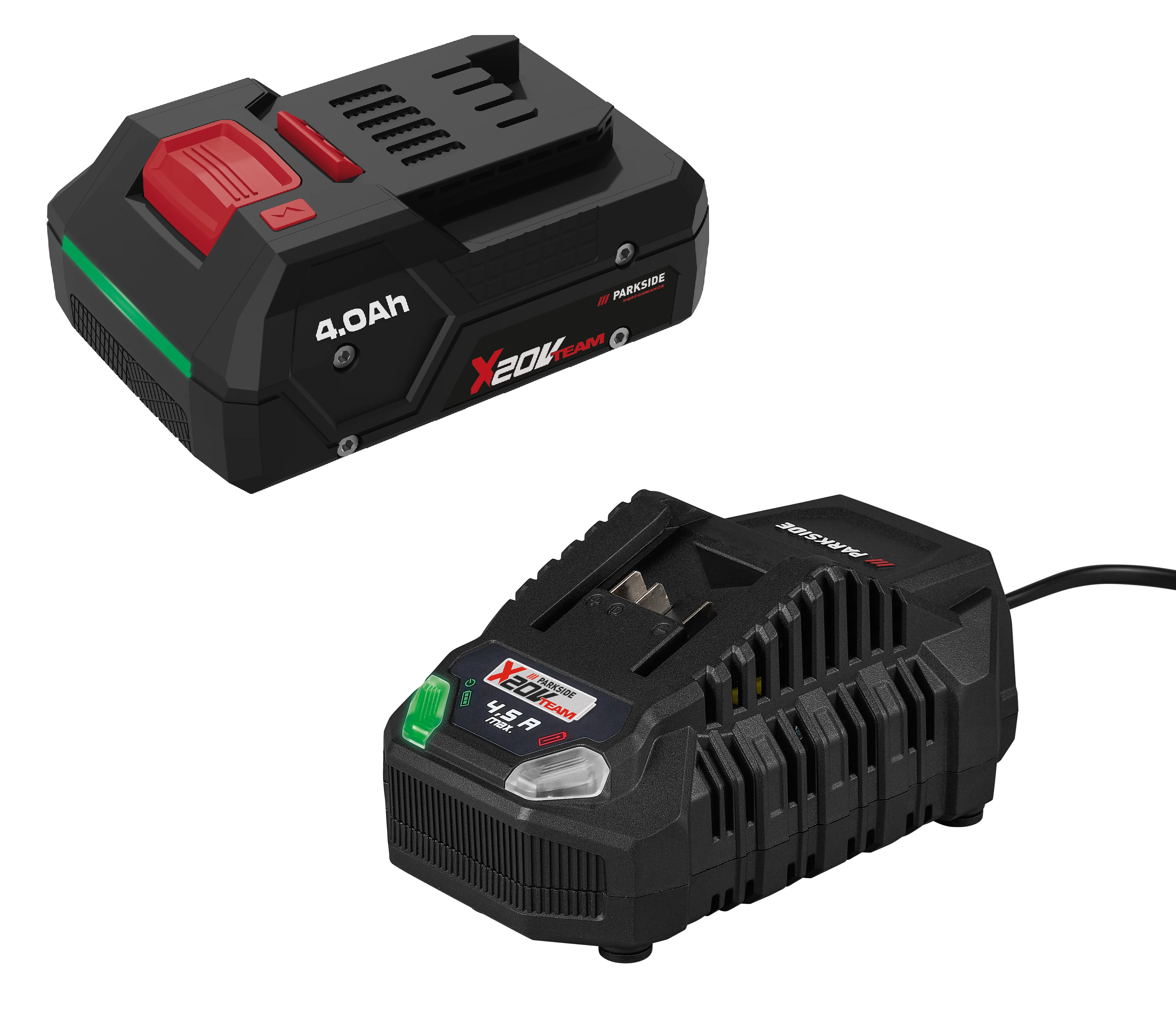 PARKSIDE® Rýchlonabíjačka akumulátora 20 V/4,5 A PLG 20 C3 + Smart akumulátor 20 V/4 Ah PAPP 204 A1