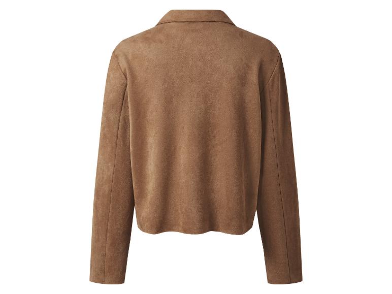 esmara® Dámska velúrová bunda (béžová, S (36/38))