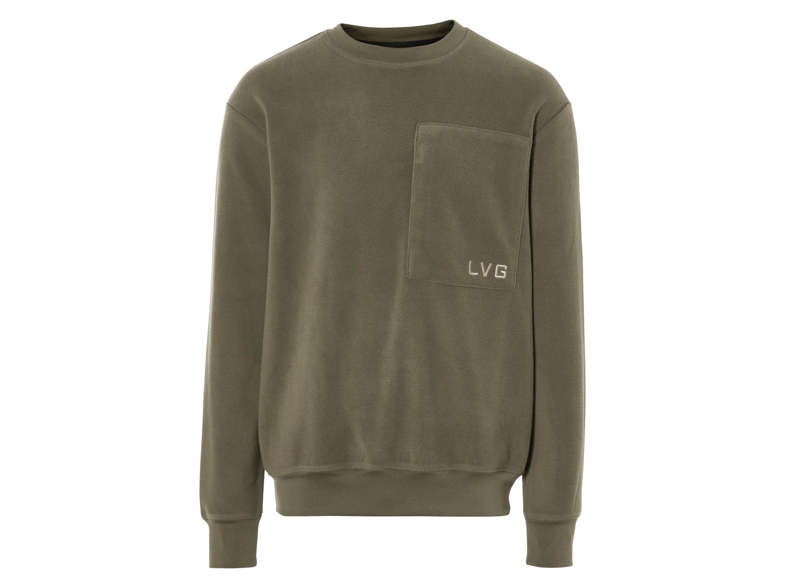 LIVERGY® Pánska flísová mikina (L (52/54), kaki)
