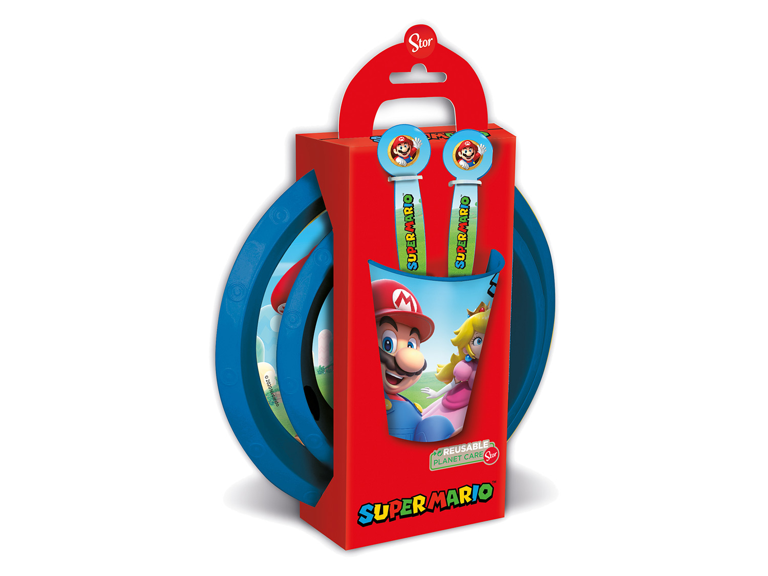 Nintendo Fľaša na pitie/Desiatový box/Súprava riadu (súprava riadu, 5-dielna)