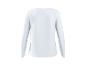 Biely dámsky top s dlhým rukávom, zadný pohľad