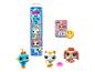 Súprava Littlest Pet Shop s tromi figúrkami zvierat a príslušenstvom.