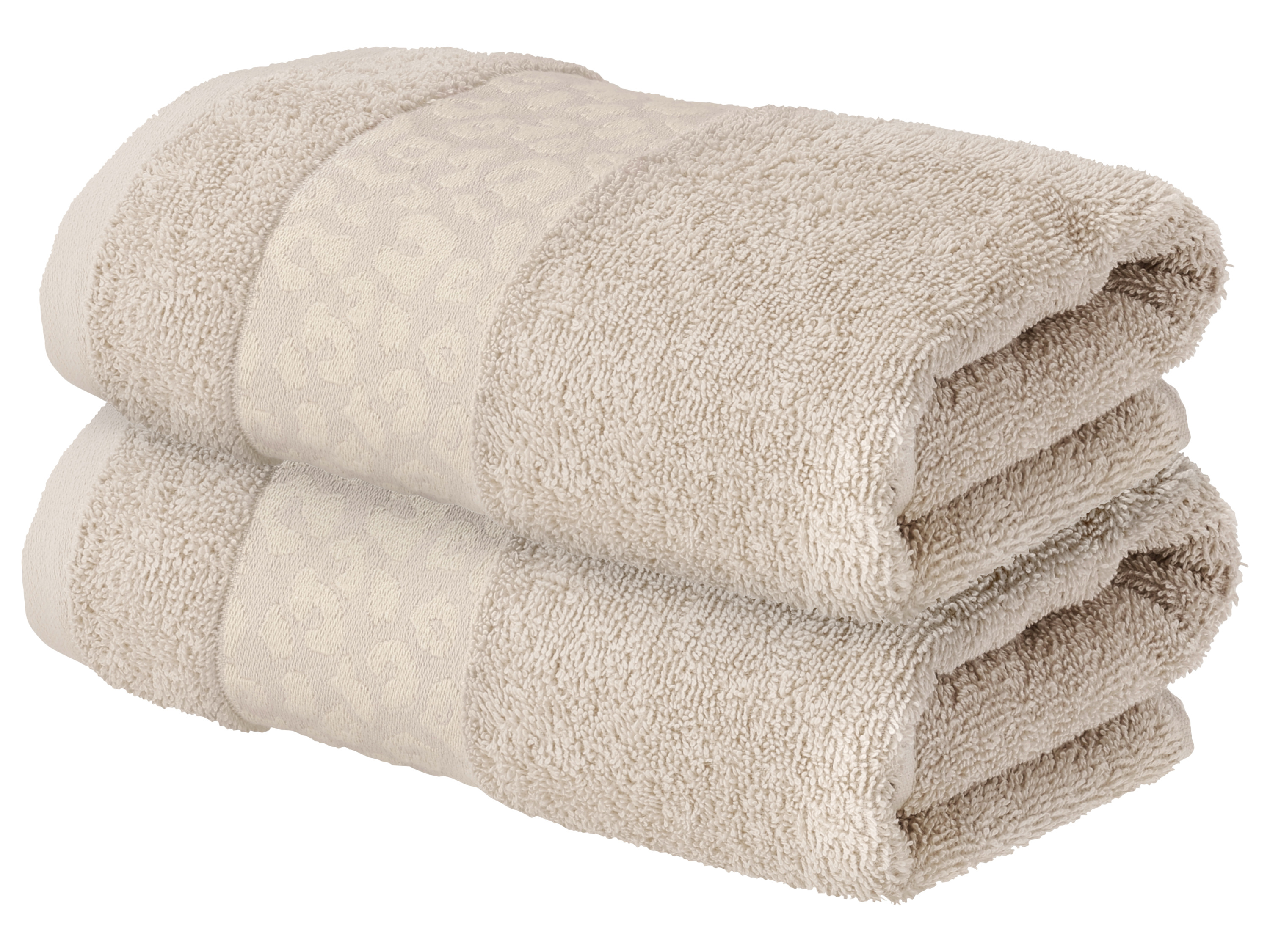 LIVARNO® Froté uteráky, 2 kusy (bledohnedá)