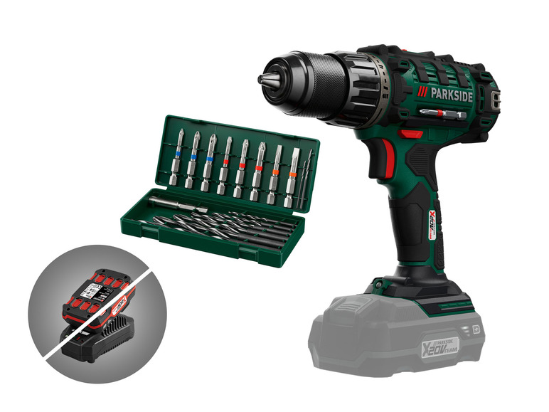 Prejsť na zobrazenie na celú obrazovku: PARKSIDE® Aku vŕtací skrutkovač 20 V PABS 20-Li E6 – bez akumulátora – obrázok 1