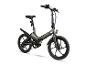 Skladací e-bicykel SachsenRad v tmavosivej farbe so zelenými akcentmi