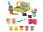 Play-Doh záhradná súprava s košíkom, náradím, kvetináčmi a farebnou modelovacou hmotou.
