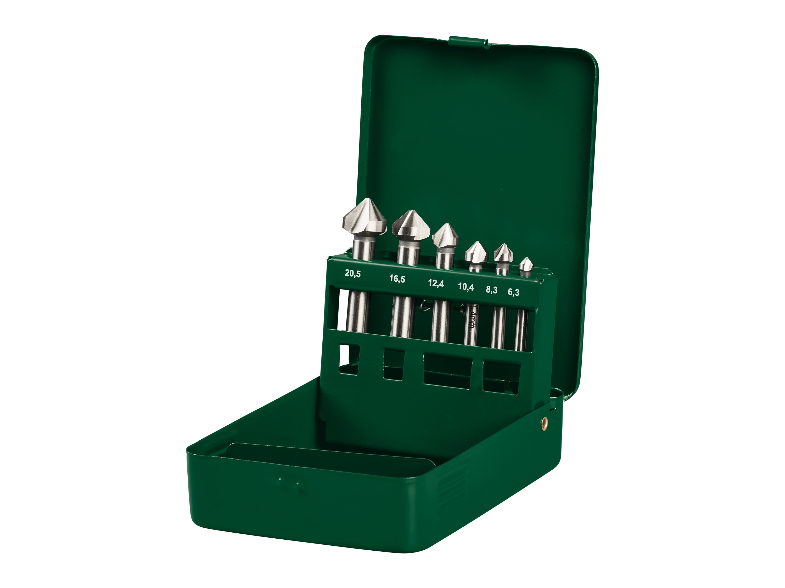 PARKSIDE® Súprava HSS vrtákov (súprava kužeľových a odhrotovacích záhlbníkov, 6-dielna)