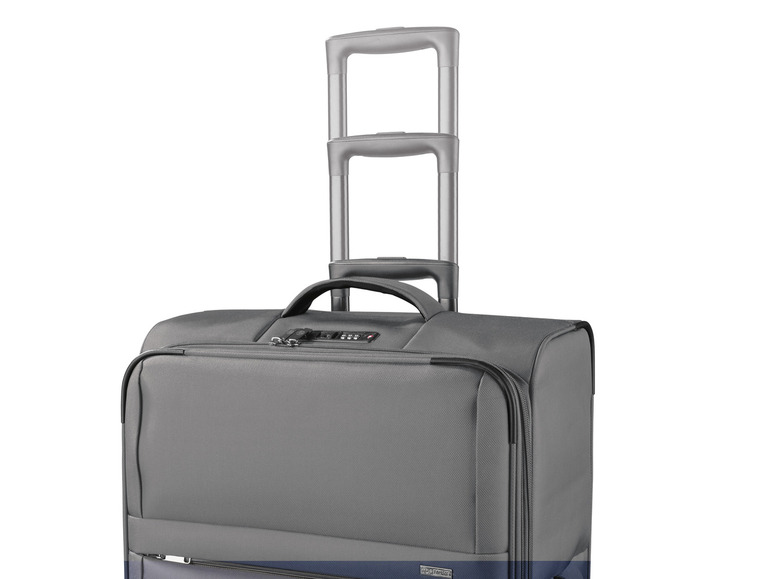 Prejsť na zobrazenie na celú obrazovku: TOPMOVE® Textilný cestovný kufor, 62/69 l, sivá – obrázok 3