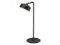 Čierna stojaca lampa s osvetleným tlačidlom napájania