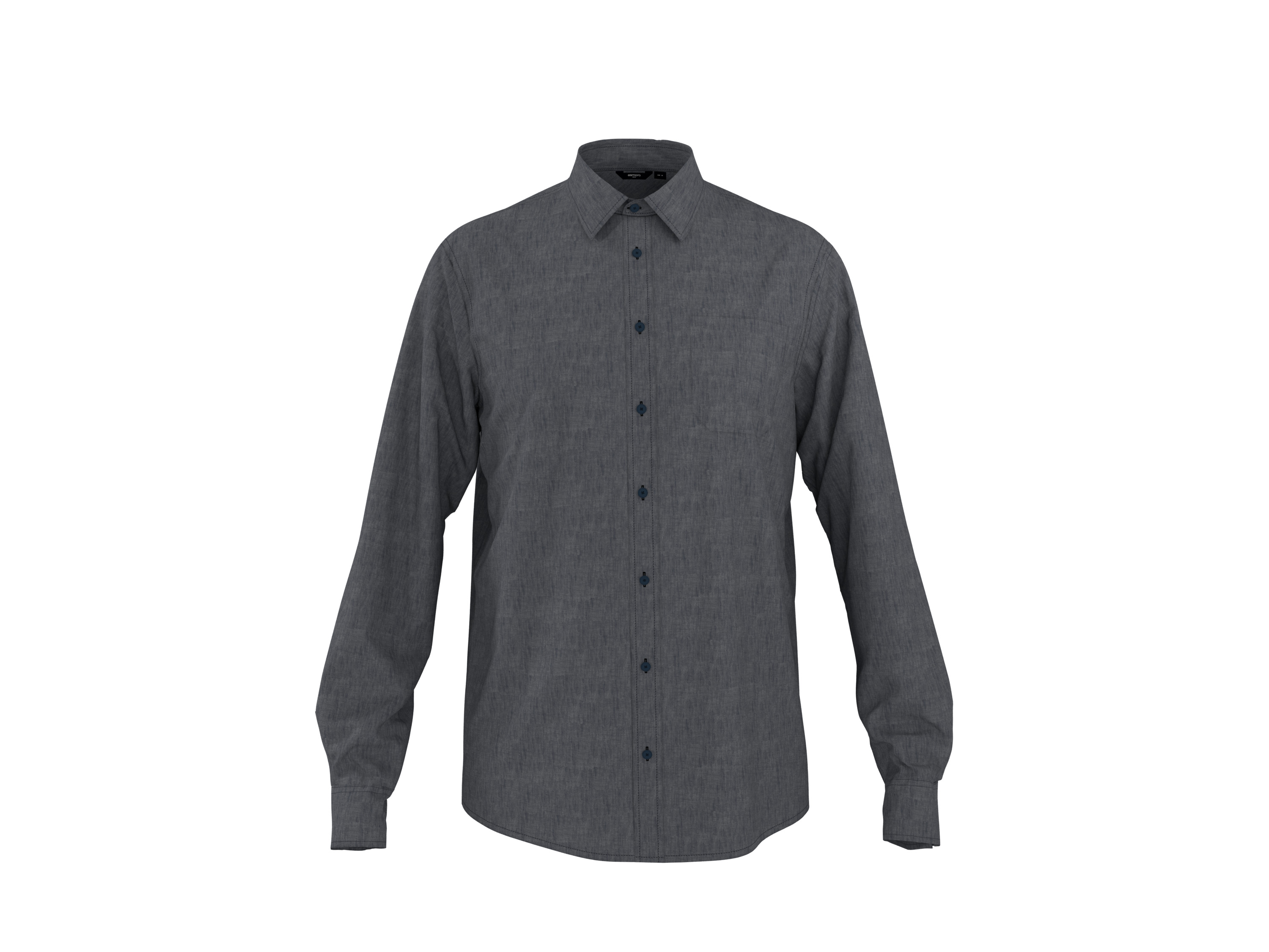 ESMARA MEN Pánska ľanová košeľa Premium (navy modrá, XL(43/44))