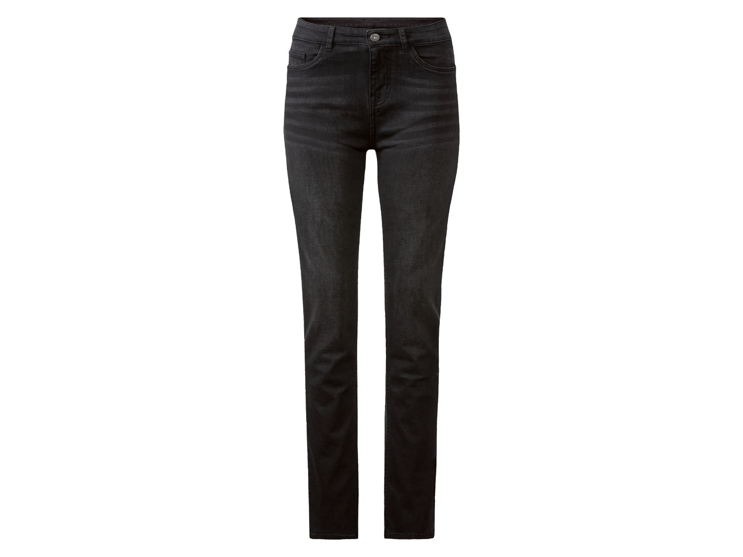 esmara® Dámske rifle „Slim Fit" (krátka dĺžka, čierna, 36)