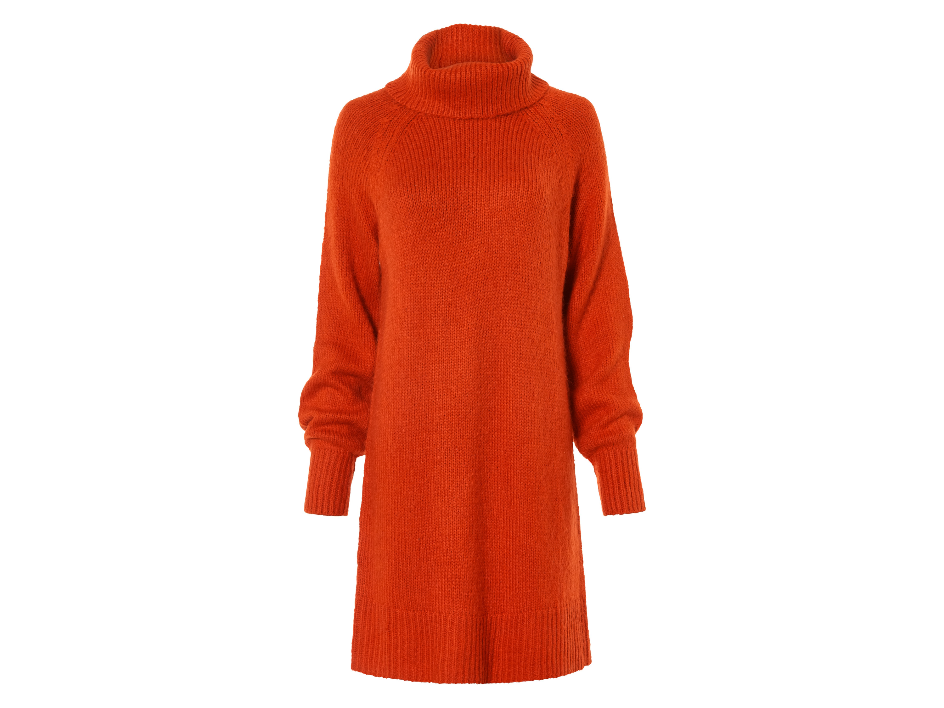 esmara® Dámske úpletové šaty (oranžová, XS (32/34))