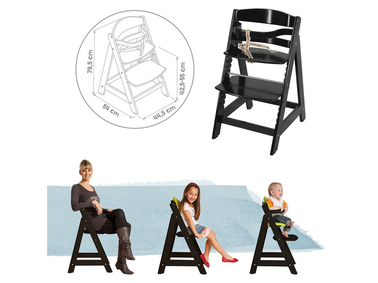 Prejsť na zobrazenie na celú obrazovku: roba Detská drevená vysoká jedálenská stolička Sit Up – obrázok 6