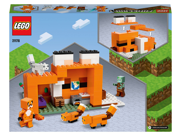 Prejsť na zobrazenie na celú obrazovku: Lego Minecraft 21165 Včelia farma/21171 Konská stajňa/21178 Líščí domček/21179 Hubový domček – obrázok 3