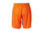 Oranžové športové šortky.