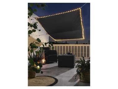 LIVARNO home Slnečná plachta s LED osvetlením, 300 x 200 cm