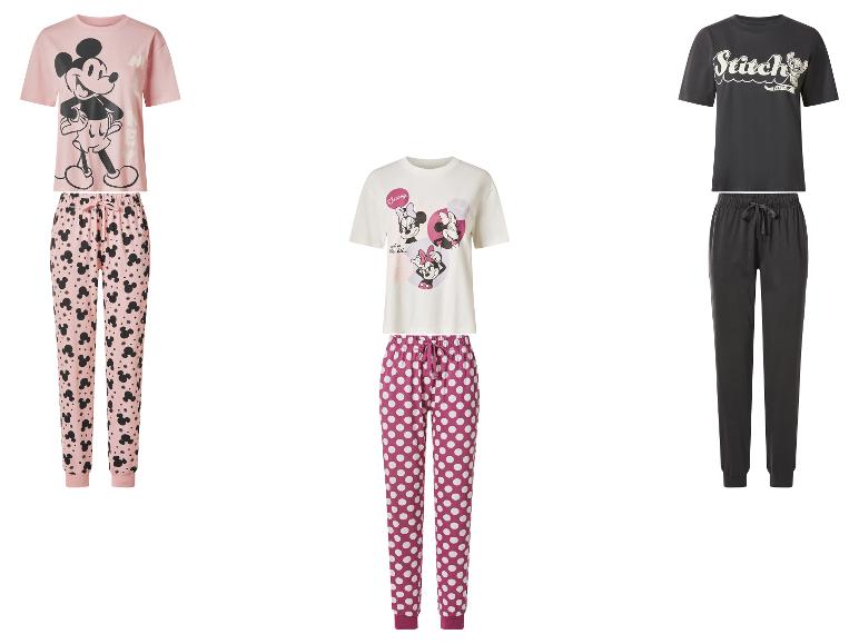Súpravy pyžám s motívmi postáv Disney: Mickey Mouse, Minnie Mouse a Stitch.