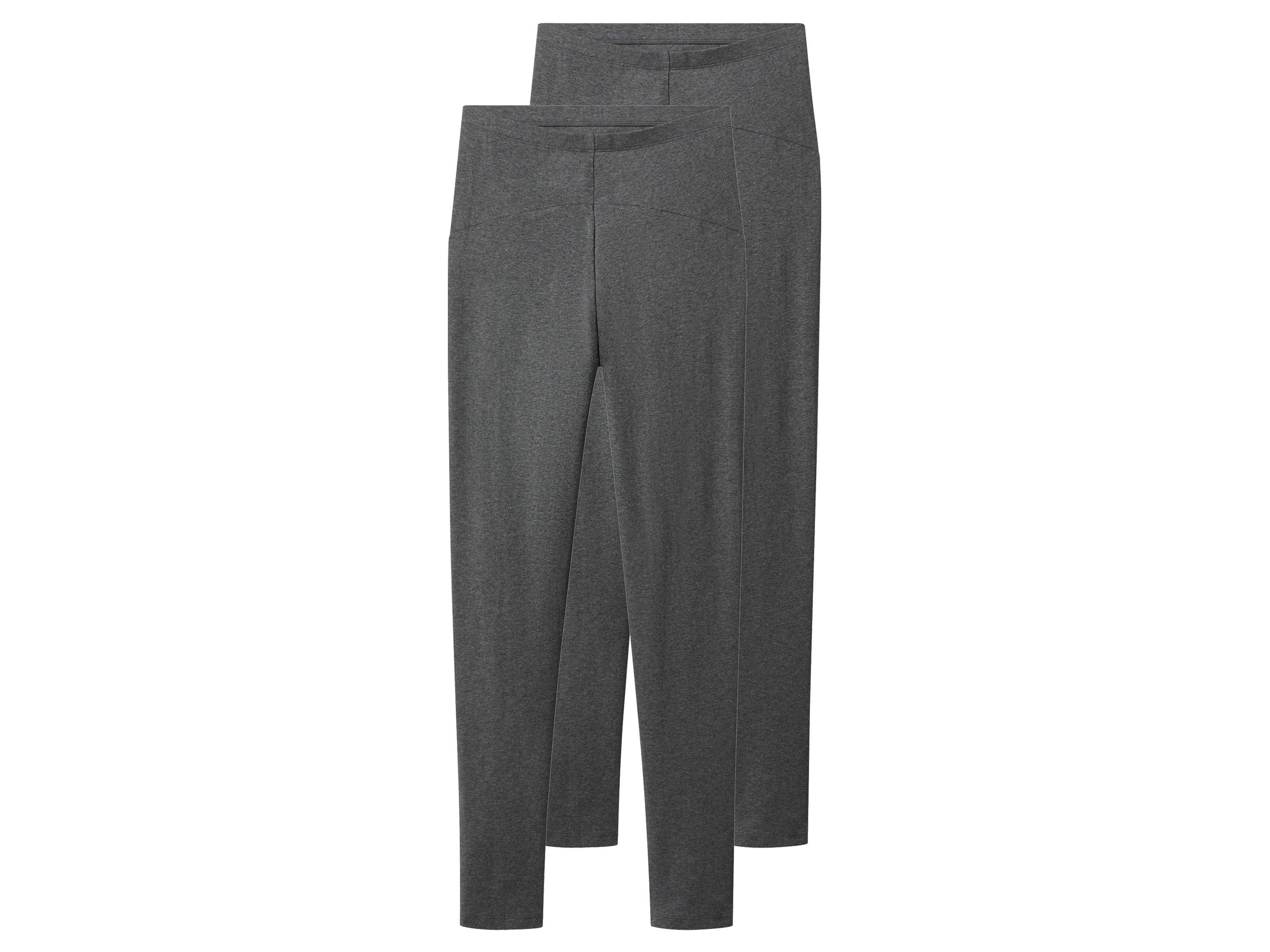esmara® Dámske tehotenské legíny, 2 kusy (sivá, XL (48/50))