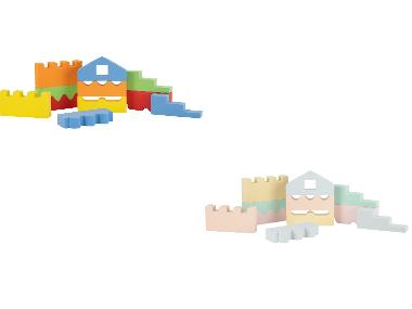 Playtive Stavebné puzzle kocky, 11-dielna súprava