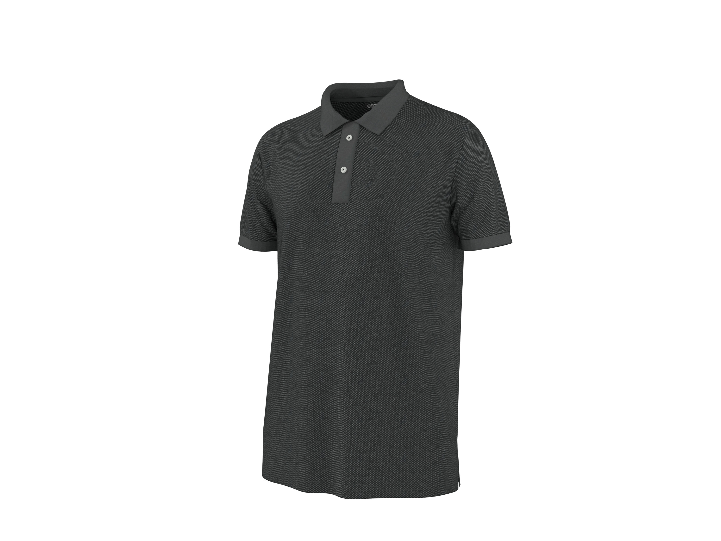 esmara Men Pánske piketové polotričko (čierna, XL (56/58))