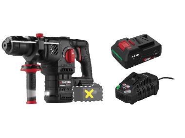 PARKSIDE® Aku kombinované kladivo 20 V PKHAP 2058 A1 + Smart akumulátor 20 V/4 Ah PAPP 204 A1 + Rýchlonabíjačka 20 V/4,5 A