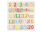 Drevená skladačka s číslami od 1 do 20.