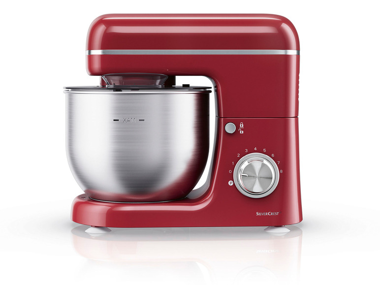 SILVERCREST® KITCHEN TOOLS Kuchynský robot SKM 600 D3, červený