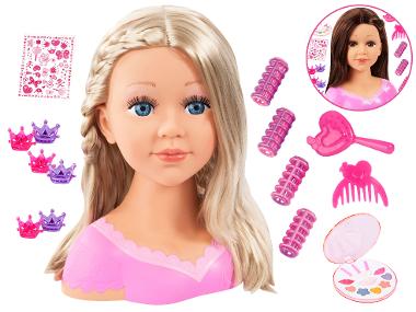 Bayer Design Hlava bábiky Charlene Super Model na česanie a líčenie